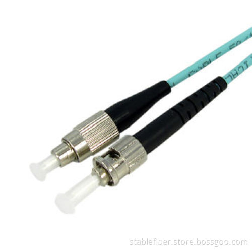 OM3 FC-ST Simplex Fiber-optic Patch Cord with -40 to 85 Degree, Operating Temperature